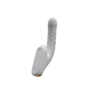 Безконтактний вібратор-стимулятор з фрикціями Qingnan No.7 Thrusting with Suction White - Зображення 3