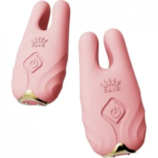 Бездротові смарт вібрують затискачі для сосків ZALO Nave Vibrating Nipple Clamps рожевий