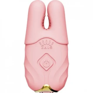 Alternative view of Бездротові смарт вібрують затискачі для сосків ZALO Nave Vibrating Nipple Clamps рожевий