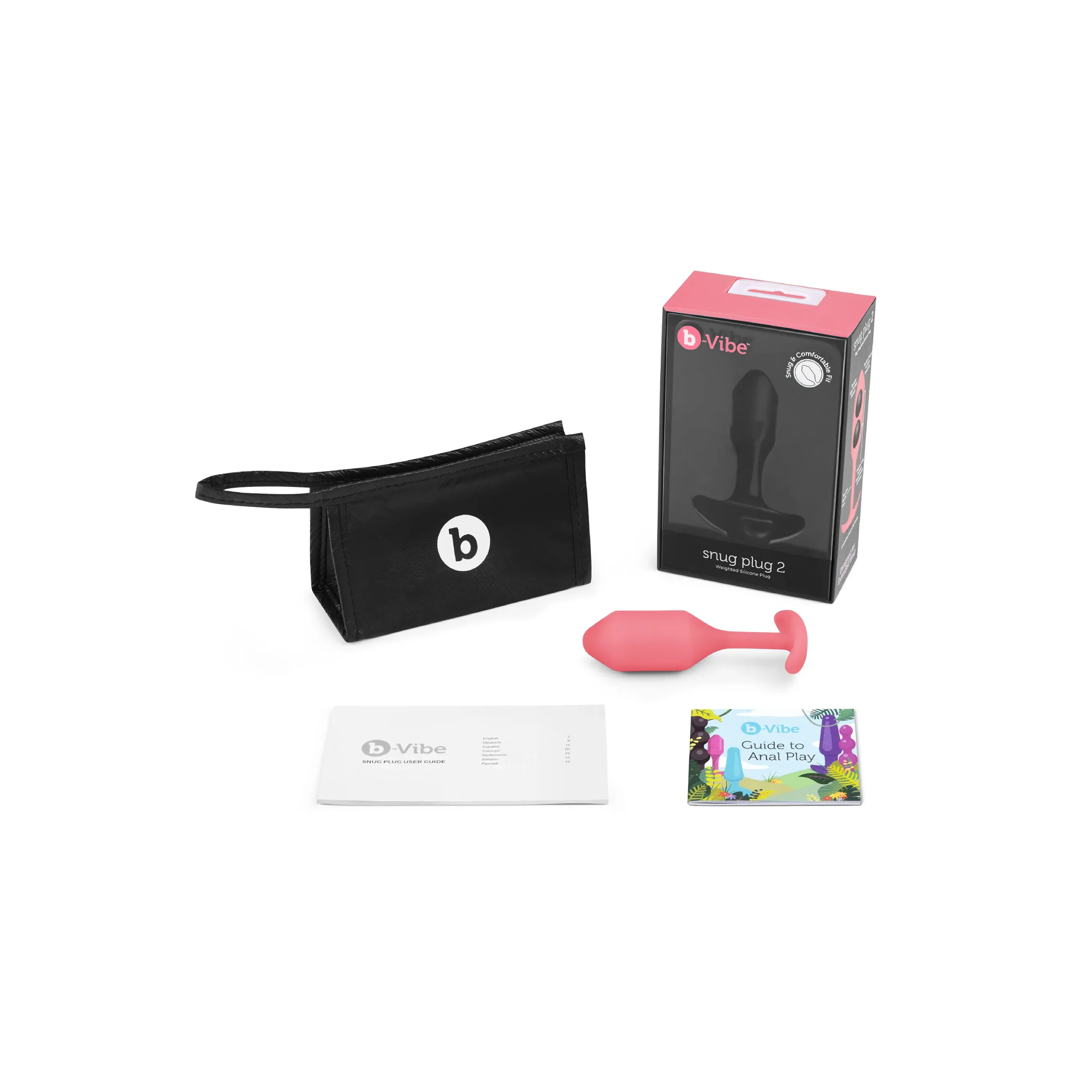 Безшовна силіконова анальна пробка з обтяженням B-Vibe - Snug Plug 2 7 Безшовна силіконова анальна пробка з обтяженням B-Vibe - Snug Plug 2 - Зображення 5