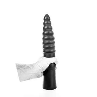 Alternative view of Великий фалоімітатор із рельєфом All Black AB20 чорний, 34 см