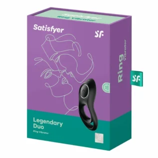 Подвійне ерекційне кільце Satisfyer Legendary Duo чорний - Зображення 6