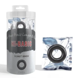 Ерекційне кільце Chisa Hi-Basic Donut Rings, чорне