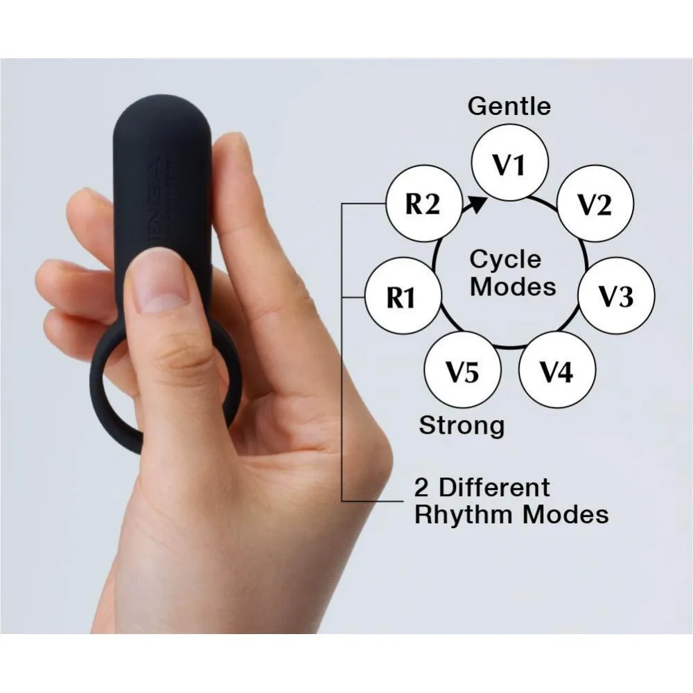 Кільце ерекційне TENGA-SVR SMART VIBE RING Чорне 7 Кільце ерекційне TENGA-SVR SMART VIBE RING Чорне - Зображення 5