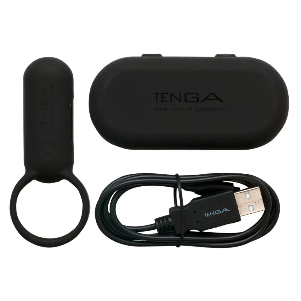 Кільце ерекційне TENGA-SVR SMART VIBE RING Чорне 3 Кільце ерекційне TENGA-SVR SMART VIBE RING Чорне