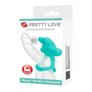 Ерекційне віброкільце з кроликом PRETTY LOVE Passionate Dante силіконове, бірюзове 23 Ерекційне віброкільце з кроликом PRETTY LOVE Passionate Dante силіконове, бірюзове - Зображення 11