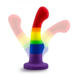 Фалоімітатор Pride, на присосці, райдужний, 13 х 2.9 см - Зображення 4