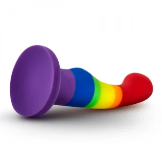 Фалоімітатор Pride, на присосці, райдужний, 13 х 2.9 см - Зображення 3