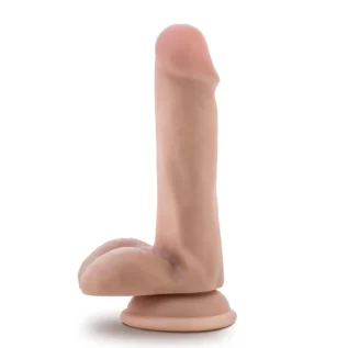 Alternative view of Фалоімітатор реалістичний з яєчками Blush Dr Skin Plus Posable присоска, тілесний
