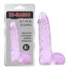 Фалоімітатор з мошонкою Chisa Hi Basic Ding Dong 6" фіолетовий