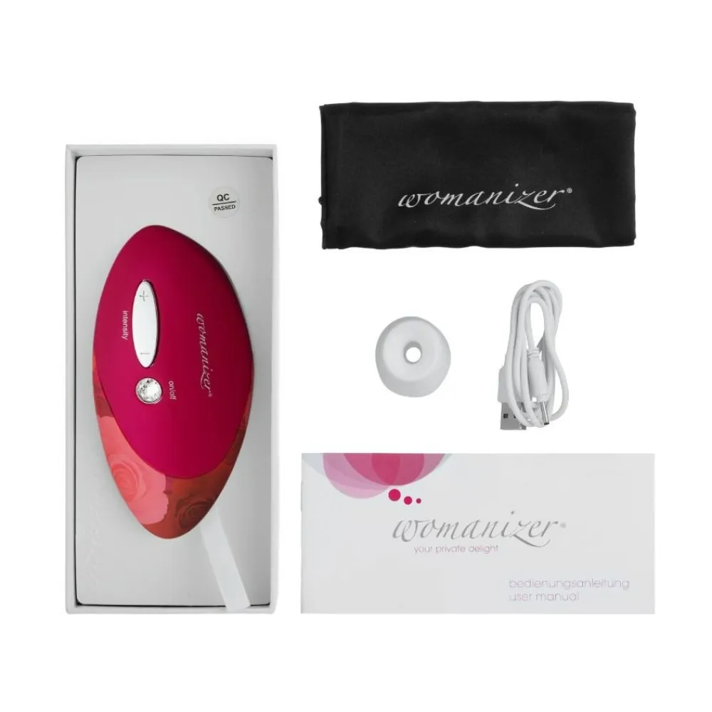 Кліторальний стимулятор Womanizer Pro W-500, червоно-рожевий 10 Кліторальний стимулятор Womanizer Pro W-500, червоно-рожевий - Зображення 8