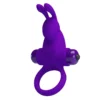 Кільце ерекційне у вигляді кролика Pretty Love Vibrant Penis Ring 1 фіолетове 1 Зображення Кільце ерекційне у вигляді кролика Pretty Love Vibrant Penis Ring 1 фіолетове