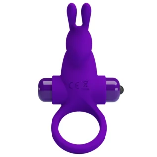 Alternative view of Кільце ерекційне у вигляді кролика Pretty Love Vibrant Penis Ring 1 фіолетове