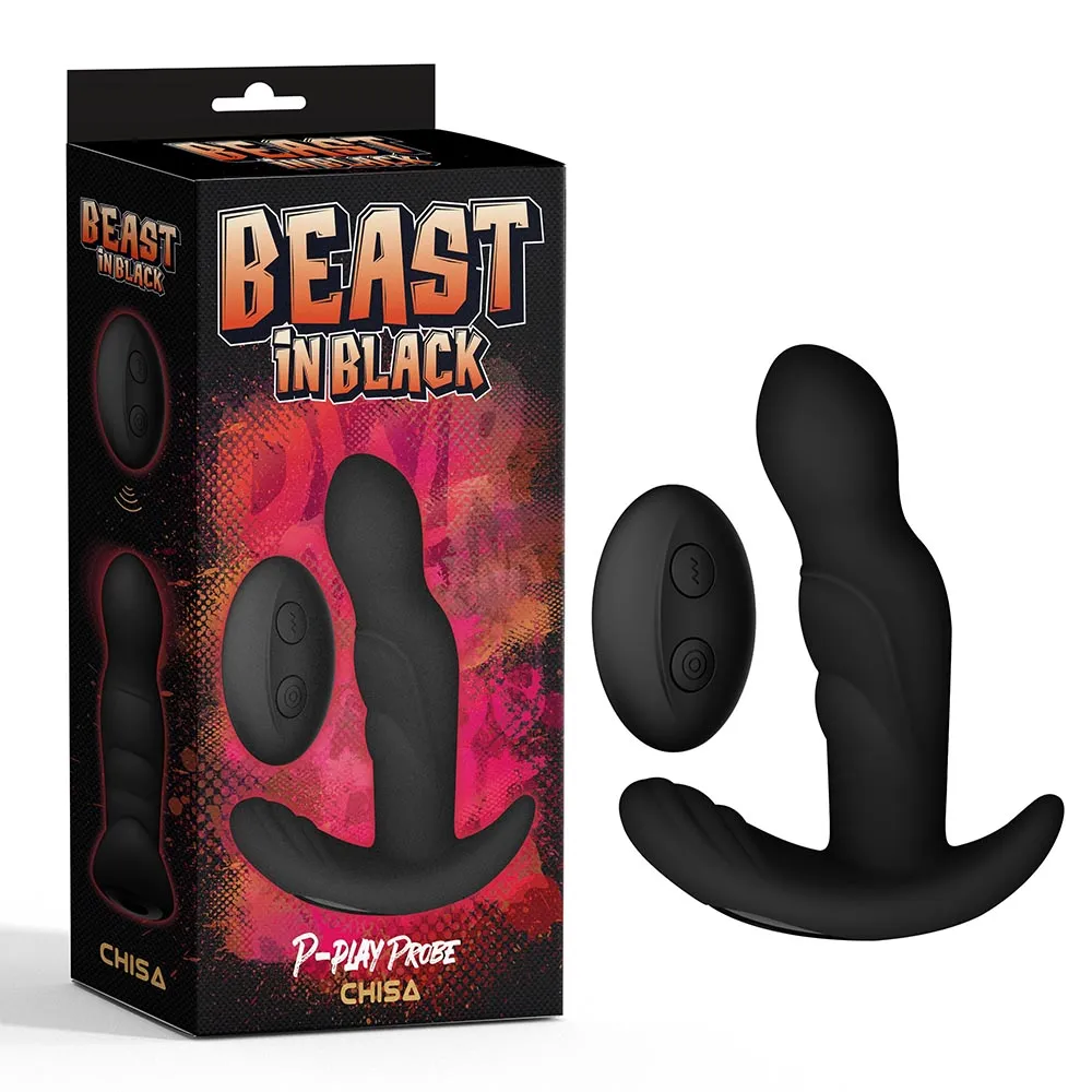 Масажер простати з ротацією Chisa BEAST IN BLACK та дистанційним пультом 3 Масажер простати з ротацією Chisa BEAST IN BLACK та дистанційним пультом