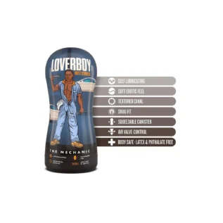Мастурбатор-анус Blush Coverboy The Mechanic у колбі, коричневий, 18.5 см 8 Мастурбатор-анус Blush Coverboy The Mechanic у колбі, коричневий, 18.5 см - Зображення 3
