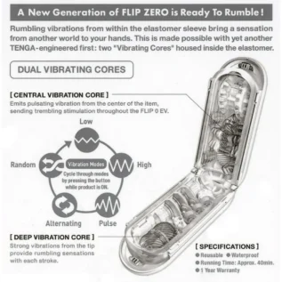 Мастурбатор нереалістичний із вібрацією Tenga Flip Zero білий 13 Мастурбатор нереалістичний із вібрацією Tenga Flip Zero білий - Зображення 6