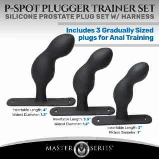Набір для стимуляції простати Master Series P-Spot Plugger Trainer Set, чорний - Зображення 6