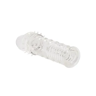 Alternative view of Насадка на пеніс рельєфна Adonis Extension +2 см, 16 см х 3.7 см, прозора