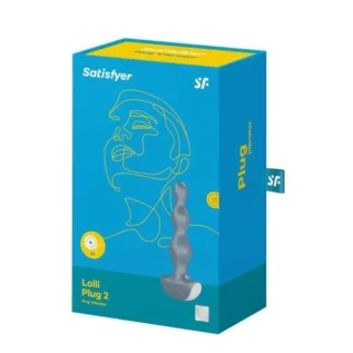 Анальна пробка з вібрацією Satisfyer Lolli-Plug 2 сіра - Зображення 5