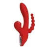 Потрійний вібратор із вакуумною стимуляцією Dream Toys RED REVOLUTION ANNA 2 Зображення Потрійний вібратор із вакуумною стимуляцією Dream Toys RED REVOLUTION ANNA