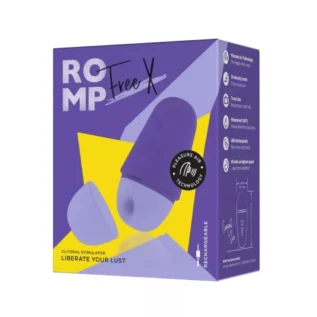 Вакуумний стимулятор для клітора ROMP Free X, силіконовий, фіолетовий - Зображення 10