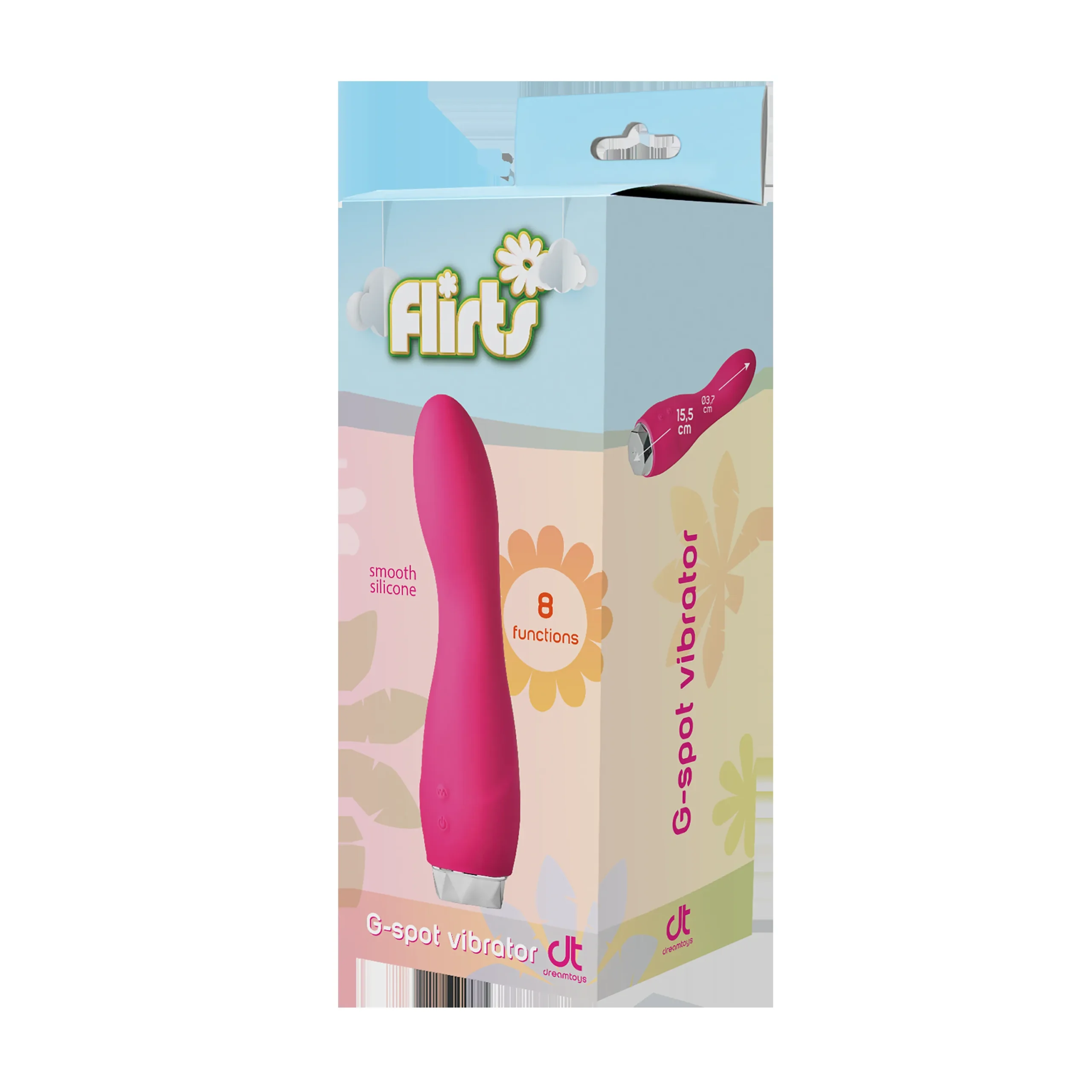 Вібратор для точки G Dream Toys Flirts G-Spot, рожевий, 17 см х 3 см 8 Вібратор для точки G Dream Toys Flirts G-Spot, рожевий, 17 см х 3 см - Зображення 6