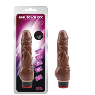 Класичний вібратор Chisa Real Touch XXX коричневий
