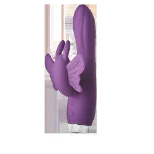 Вібратор-кролик у вигляді Метелики Dream Toys Flirts Butterfly, фіолетовий, 17 х 3 см