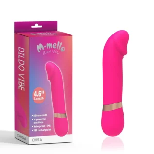 Вібратор-міні із вигнутою головкою Chisa M-Mello Dildo Vibe, рожевий