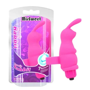 Вібратор для клітора на палець Chisa Mis Sweet Sweetie Rabbit у формі кролика, рожевий