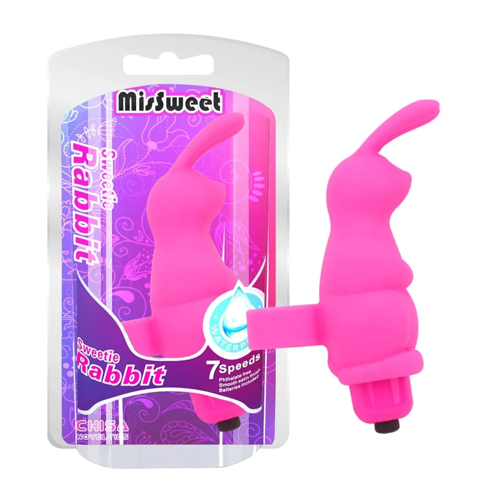 Вібратор для клітора на палець Chisa Mis Sweet Sweetie Rabbit у формі кролика, рожевий 3 Вібратор для клітора на палець Chisa Mis Sweet Sweetie Rabbit у формі кролика, рожевий