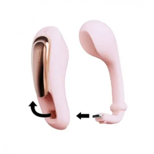 Вібратор в трусики з дистанційним керуванням Qingnan No.6 Wireless Control Beige, рожевий - Зображення 2