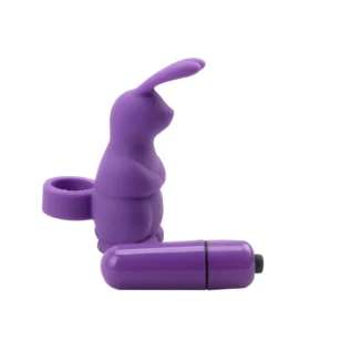 Вібромасажер у вигляді кролика на палець Chisa Mis Sweet Sweeiie Rabbit, фіолетовий - Зображення 2