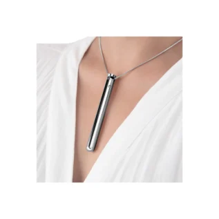 Віброкуля на ланцюжку Le Wand NECKLACE VIBE, металевий, срібний
