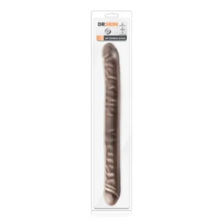 Alternative view of Подвійний фалоімітатор DR SKIN 18inch CHOCOLATE