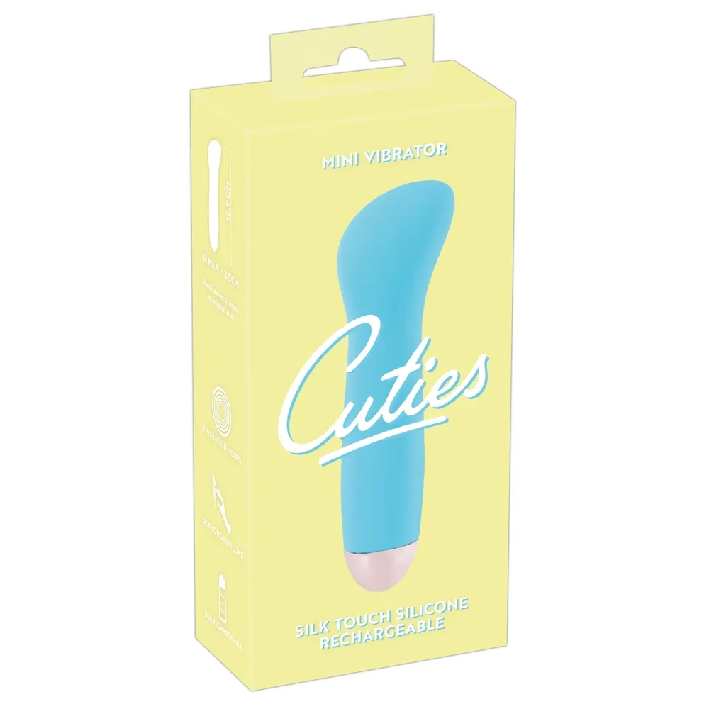Міні-вібратор Cuties для точки G, блакитний 8 Міні-вібратор Cuties для точки G, блакитний - Зображення 6