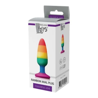 Alternative view of Райдужна анальна пробка COLOURFUL LOVE RAINBOW ANAL PLUG MEDIUM