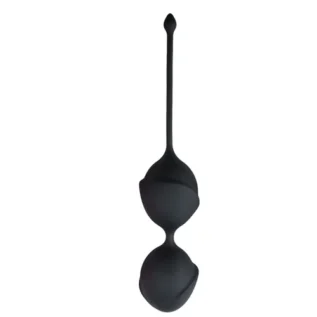Вагінальні кульки Easytoys, силіконові, чорні, 19.5 х 3.8 см
