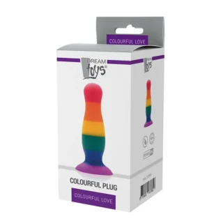 Alternative view of Райдужна анальна пробка COLOURFUL LOVE PLUG