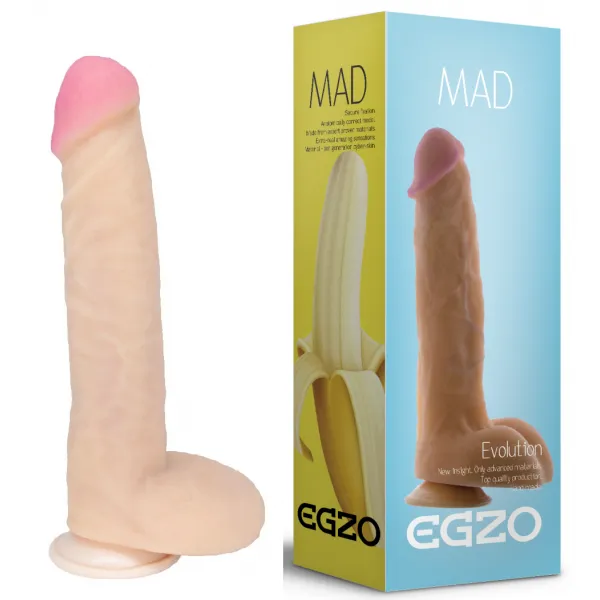Фалоімітатор реалістичний з мошонкою EGZO MAD Ciberskin Ardent Lover на присосці 3 Фалоімітатор реалістичний з мошонкою EGZO MAD Ciberskin Ardent Lover на присосці