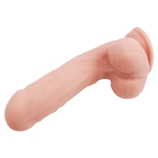 Фалоімітатор реалістичний Chisa T-skin ReaL Bottomless Pleasure з мошонкою на присосці - Зображення 4