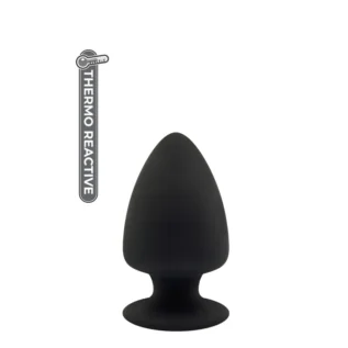 Термоактивна анальна пробка PREMIUM SILICONE PLUG S BLACK