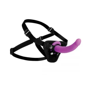 Alternative view of Страпон з кільцевим кріпленням Navigator Silicone G-Spot Dildo фіолетовий