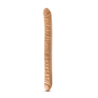 Подвійний фалоімітатор DR SKIN 18inch MOCHA