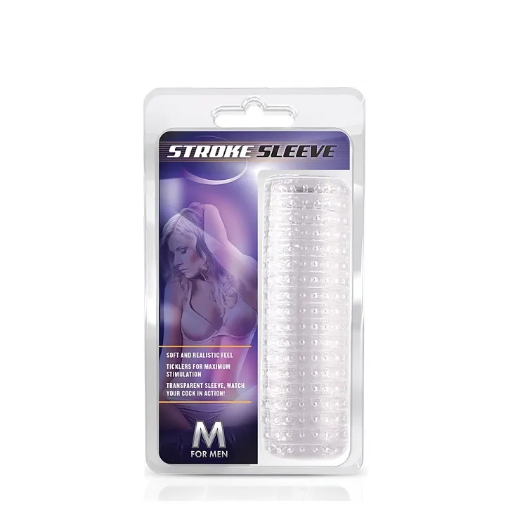 Мастурбатор M FOR MEN STROKE Sleeve CLEAR 4 Мастурбатор M FOR MEN STROKE Sleeve CLEAR - Зображення 2