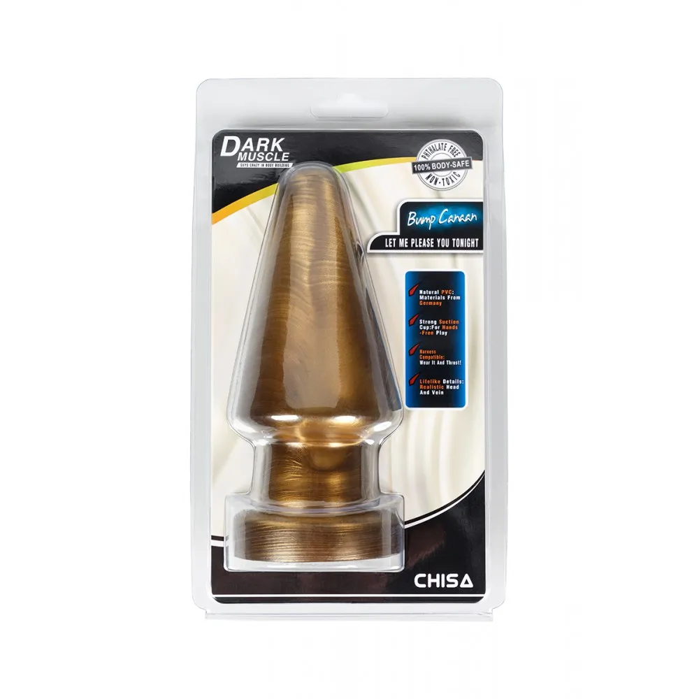 Велика анальна пробка Chisa Dark Muscle Gold 7 Велика анальна пробка Chisa Dark Muscle Gold - Зображення 5