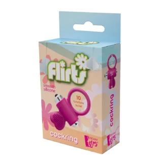 Alternative view of Ерекційне кільце з вібрацією Dream Toys FLIRTS COCKRING PINK