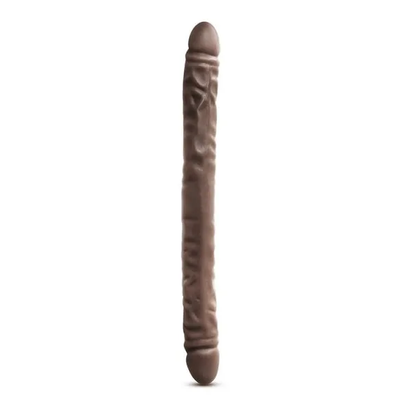 Подвійний фалоімітатор DR SKIN 18inch CHOCOLATE 5 Подвійний фалоімітатор DR SKIN 18inch CHOCOLATE - Зображення 3