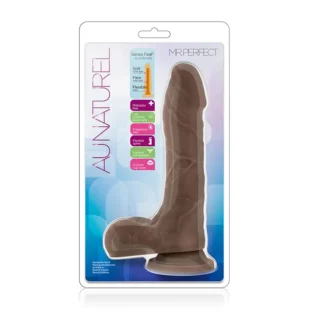 Фалоімітатор з подвійною щільністю au NATUREL 8.5 Mister PERFECT CHOCOLATE - Зображення 2