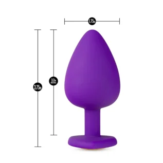 Анальна пробка TEMPTASIA BLING PLUG LARGE PURPLE - Зображення 4